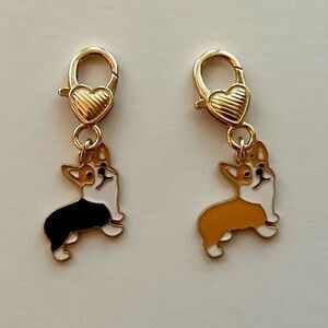 Corgi Keychain / Zipper Pull - 2 Keychains